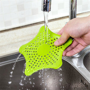 1Pc Star Sewer Outfall Strainer Sink Filter Anti-blocking Floor Drain Hair Stopper Catcher - Kenaz store