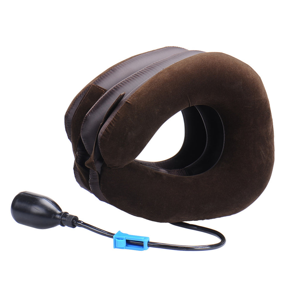 Neck cervical traction device inflatable collar Head Back Shoulder Neck Pain Headache - Kenaz store