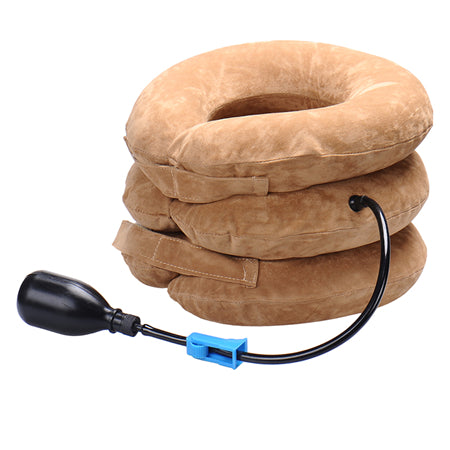 Neck cervical traction device inflatable collar Head Back Shoulder Neck Pain Headache - Kenaz store