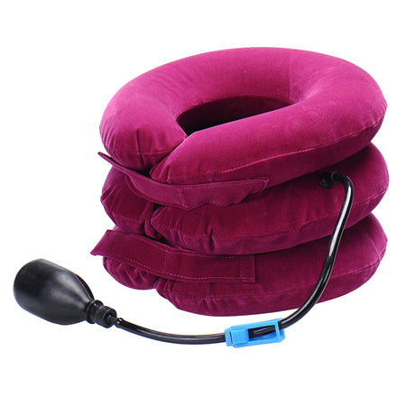 Neck cervical traction device inflatable collar Head Back Shoulder Neck Pain Headache - Kenaz store