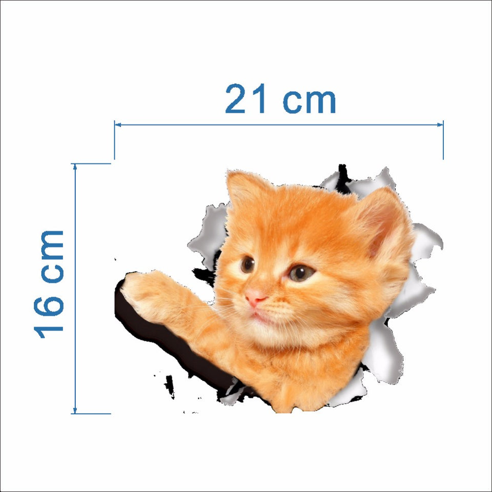 3D Wall Stickers Toilet Stickers Hole View Bathroom Home Decoration - Kenaz store