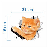 3D Wall Stickers Toilet Stickers Hole View Bathroom Home Decoration - Kenaz store