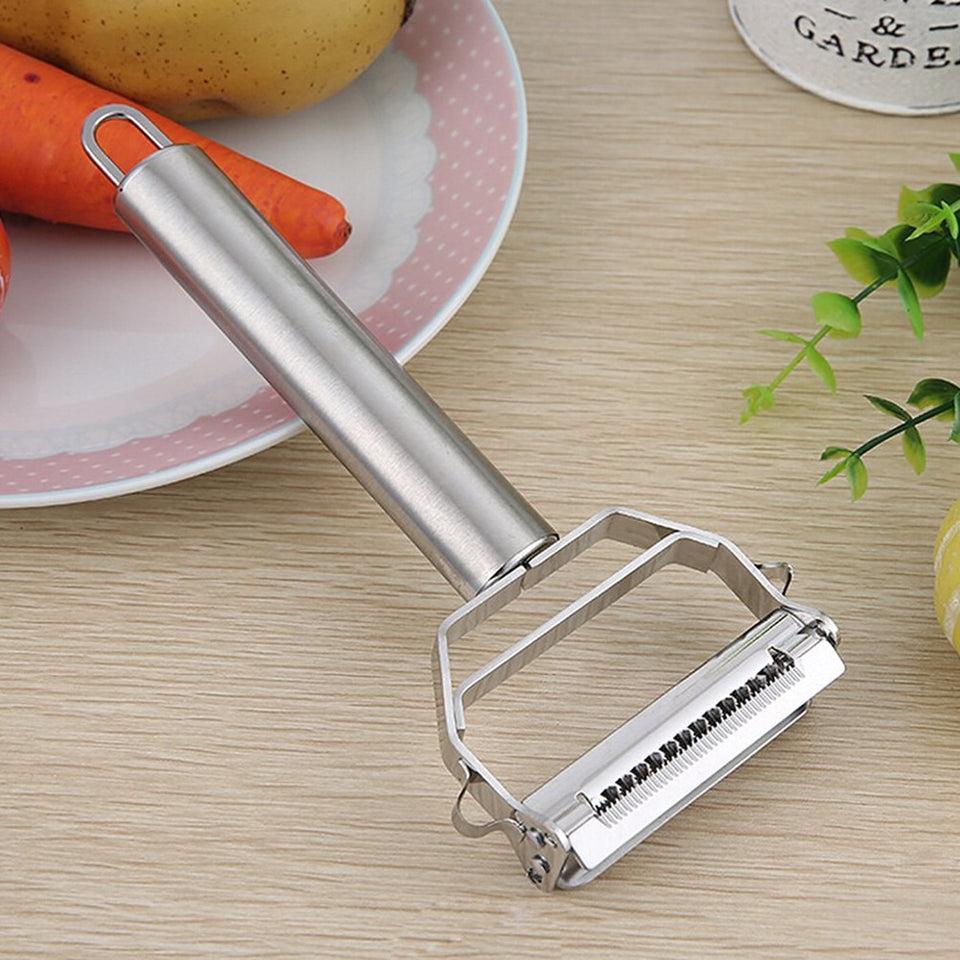 Multifunction Stainless Steel Peeler Vegetable Peeler Double Planing Grater - Kenaz store