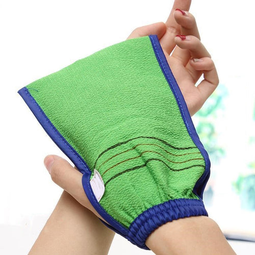 1 PC Random Color Shower Spa Exfoliator Two-sided Bath Glove Body Cleaning Scrub Dead Skin Removal - Kenaz store