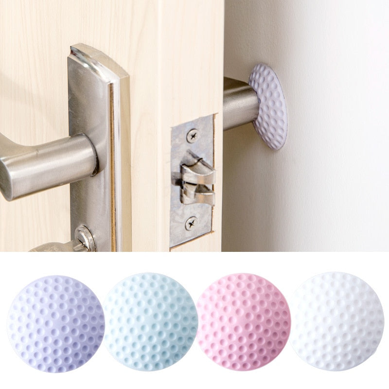 Wall Thickening Mute Fenders Door Wall Stick Golf Modelling Rubber Handle Door Lock Protective Pad - Kenaz store
