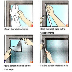 Anti Mosquito Net For Kitchen Window Net Mesh Screen Mosquito Bug Fly Mesh Curtain Protector - Kenaz store