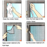 Anti Mosquito Net For Kitchen Window Net Mesh Screen Mosquito Bug Fly Mesh Curtain Protector - Kenaz store