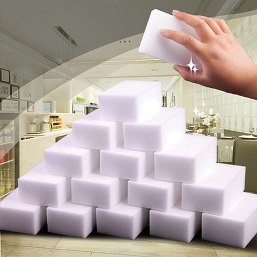 100Pcs/lot 100*60*20 High Quality Magic Clean Sponge Melamine Cleaner,Bathroom kitchen - Kenaz store