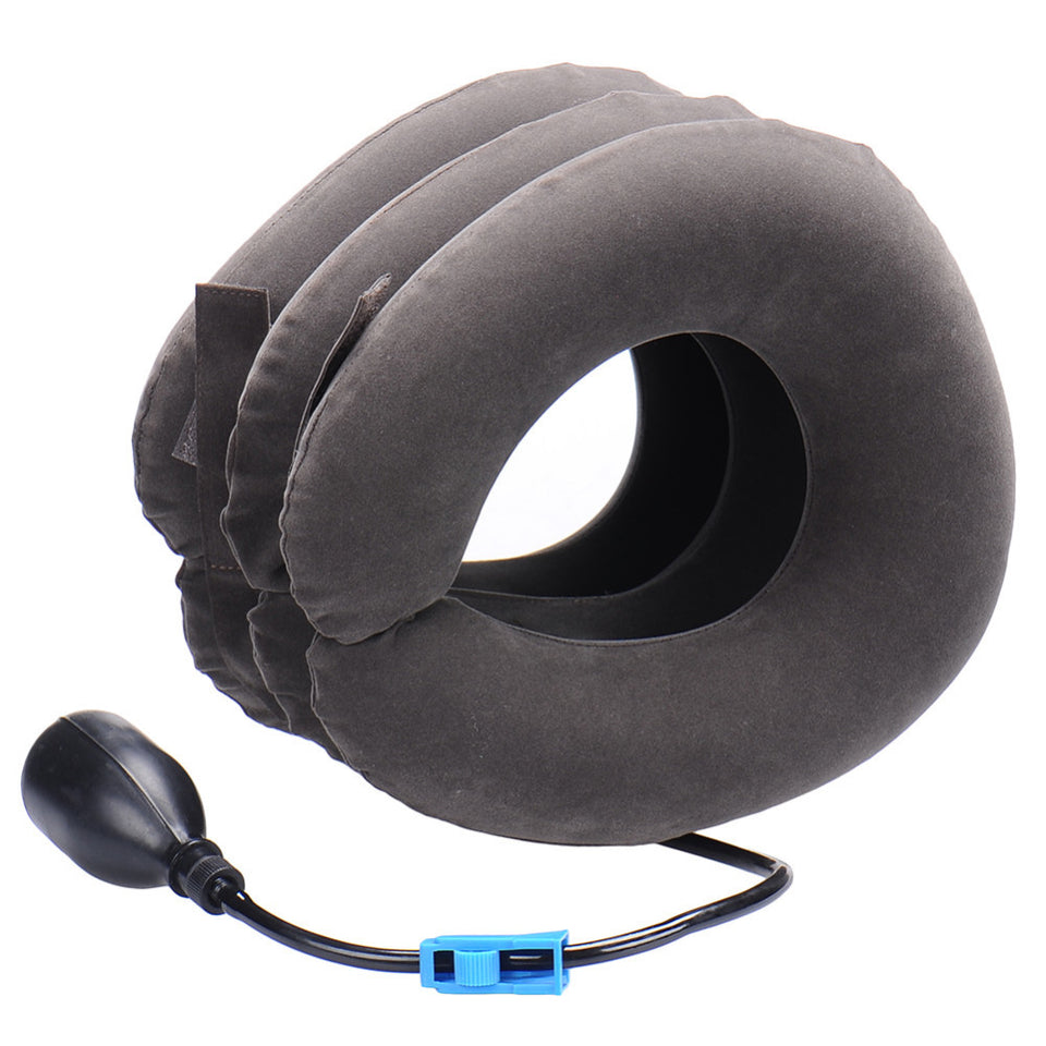 Neck cervical traction device inflatable collar Head Back Shoulder Neck Pain Headache - Kenaz store