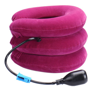 Neck cervical traction device inflatable collar Head Back Shoulder Neck Pain Headache - Kenaz store