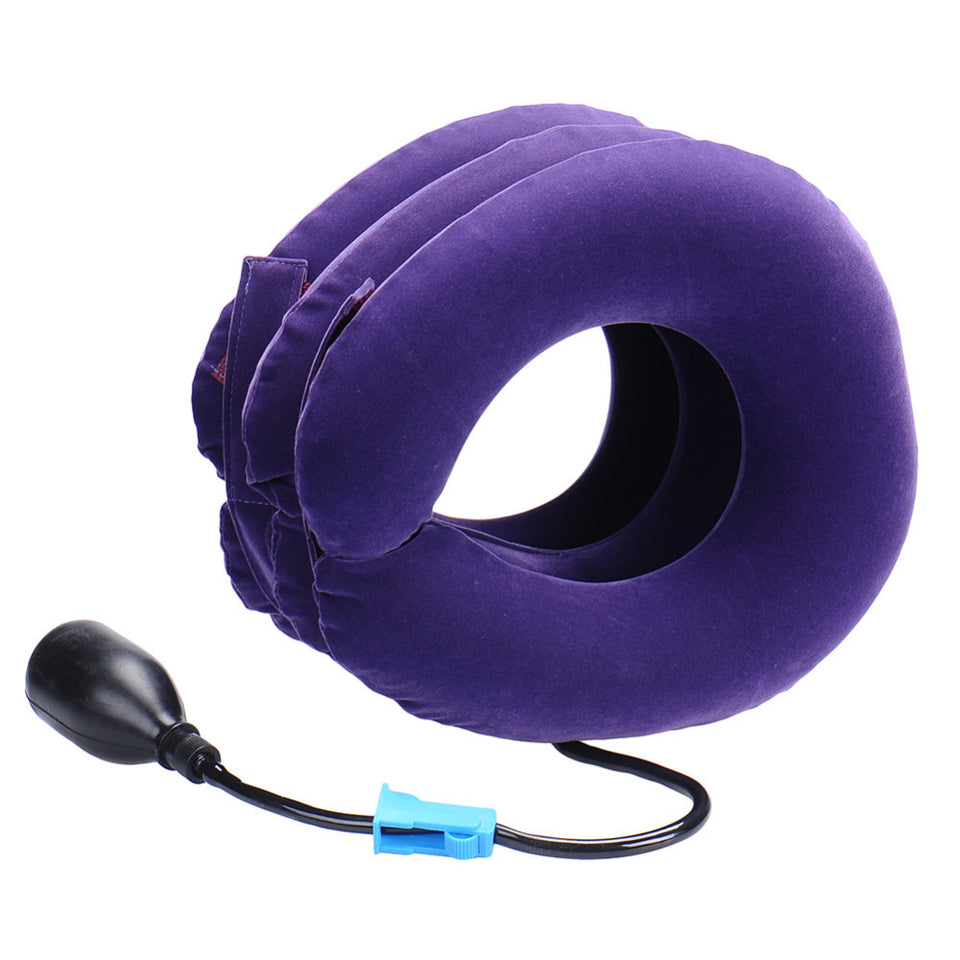 Neck cervical traction device inflatable collar Head Back Shoulder Neck Pain Headache - Kenaz store