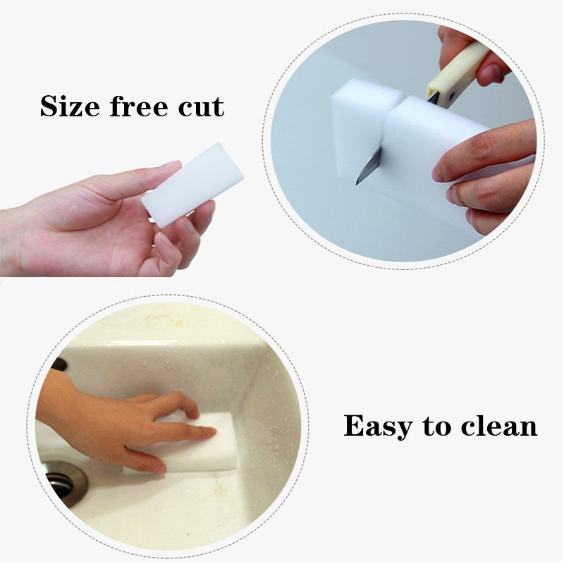 100Pcs/lot 100*60*20 High Quality Magic Clean Sponge Melamine Cleaner,Bathroom kitchen - Kenaz store