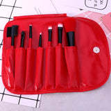 Makeup Brushes Set 7pcs/lot Soft Synthetic Hair Blush Eyeshadow Lips Make Up Brush With Leather Case - Kenaz store