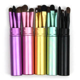 5pcs Travel Portable Mini Eye Makeup Brushes Set Eyeshadow Eyeliner Eyebrow Brush - Kenaz store