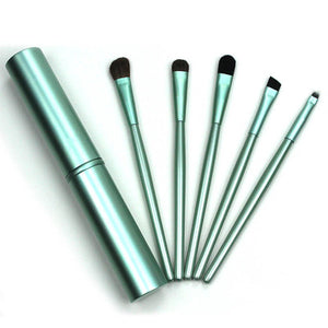 5pcs Travel Portable Mini Eye Makeup Brushes Set Eyeshadow Eyeliner Eyebrow Brush - Kenaz store