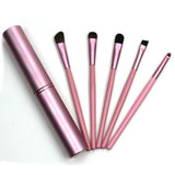 5pcs Travel Portable Mini Eye Makeup Brushes Set Eyeshadow Eyeliner Eyebrow Brush - Kenaz store