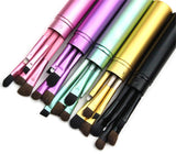 5pcs Travel Portable Mini Eye Makeup Brushes Set Eyeshadow Eyeliner Eyebrow Brush - Kenaz store