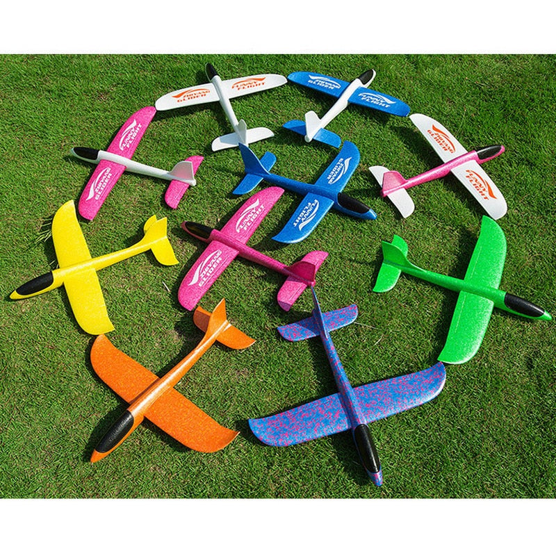 Big 35cm Kids Toys Hand Throw Airplane Flying Glider Planes EPP Foam Plane Model Party Bag Fillers Outdoor Launch Game Toy - Kenaz store