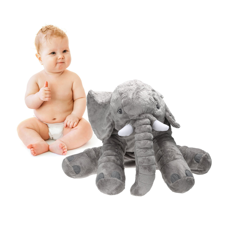 65cm Large Plush Stuffed Elephant baby Pillow Sleeping Back Cushion Stuffed Elephant Doll - Kenaz store