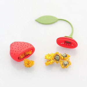 Tea Strainer Non-toxic Strawberry Shape Silicone Tea Infuser Tea Bag - Kenaz store