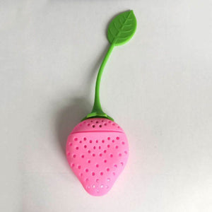 Tea Strainer Non-toxic Strawberry Shape Silicone Tea Infuser Tea Bag - Kenaz store