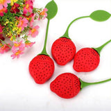 Tea Strainer Non-toxic Strawberry Shape Silicone Tea Infuser Tea Bag - Kenaz store