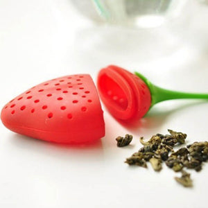 Tea Strainer Non-toxic Strawberry Shape Silicone Tea Infuser Tea Bag - Kenaz store