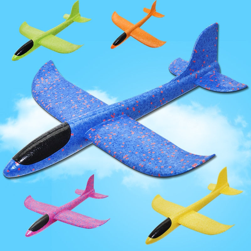 Big 35cm Kids Toys Hand Throw Airplane Flying Glider Planes EPP Foam Plane Model Party Bag Fillers Outdoor Launch Game Toy - Kenaz store